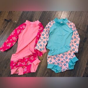 Baby Toddler rash guard swim diaper set 2/3t